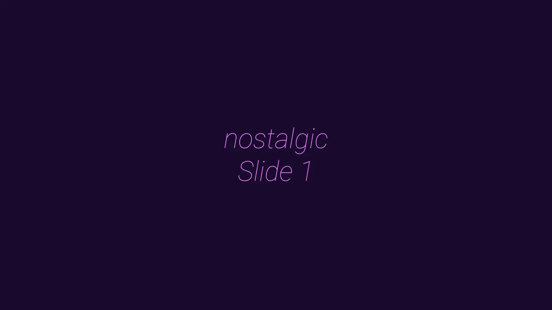 Nostalgic 2