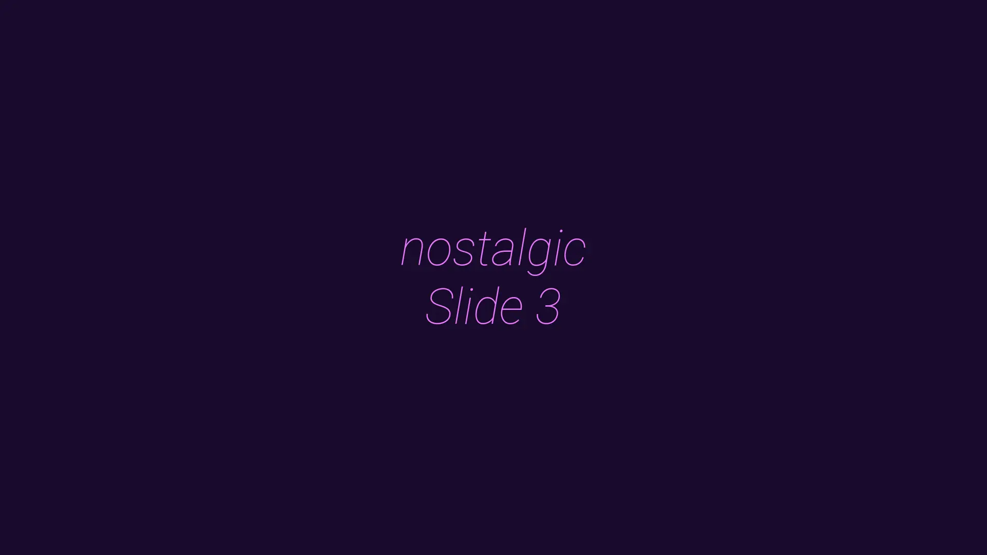 Nostalgic 4