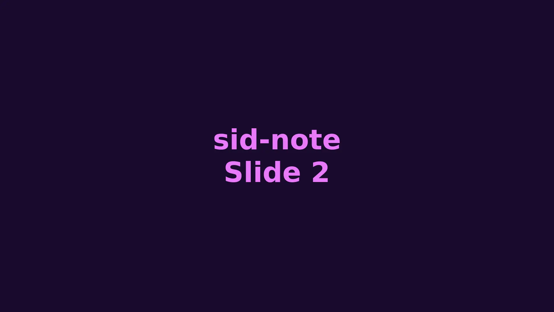 Sid Note 3